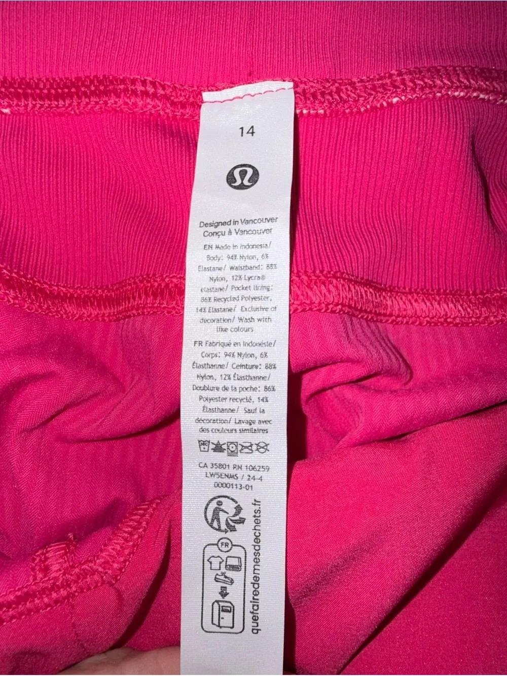 NWT LULULEMON Dance Studio Mid-Rise Jogger *Full Length - Passionate Size 14